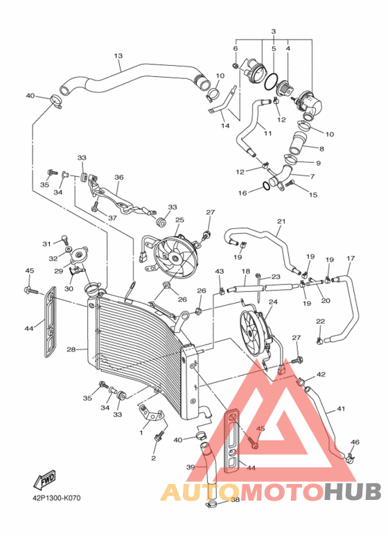 Радиатор и шланг