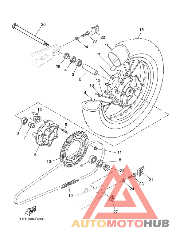 Переднее колесо