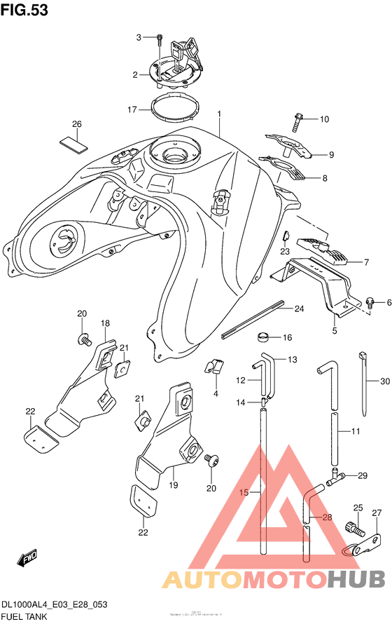 Fuel Tank (Dl1000Al4 E28)