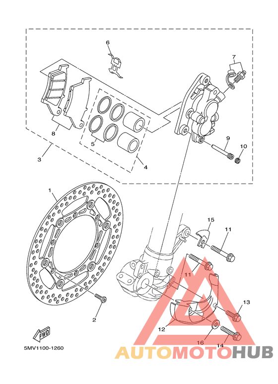 Передний суппорт