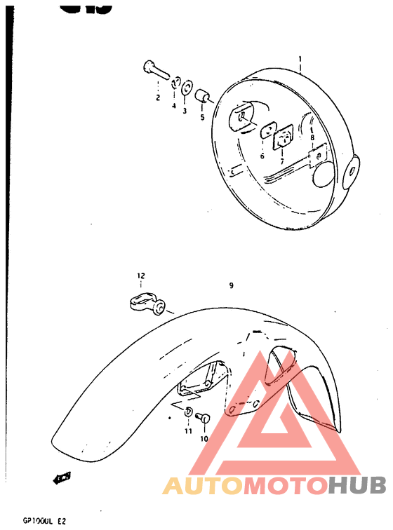 Headlamp housing - front fender