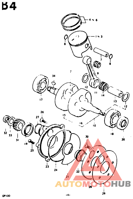 Вал коленчатый