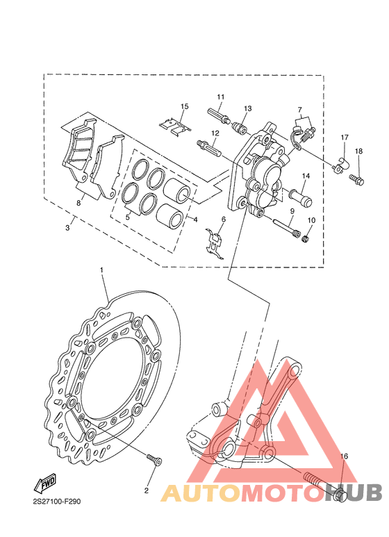 Передний суппорт