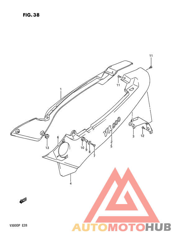 Обтекатель задний