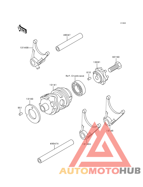 Change drum/shift fork