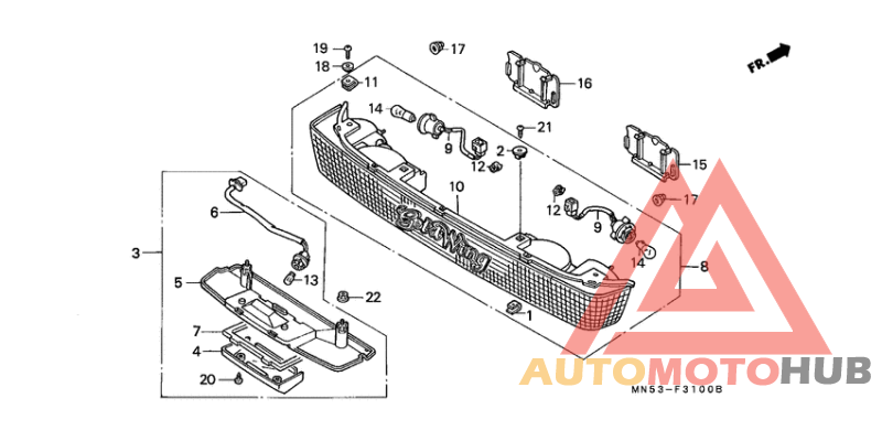 Trunk light/license light