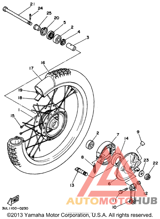 Переднее колесо
