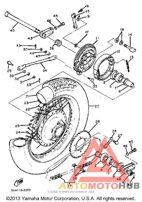 Переднее колесо