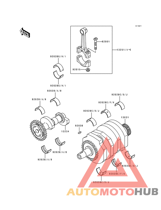 Вал коленчатый