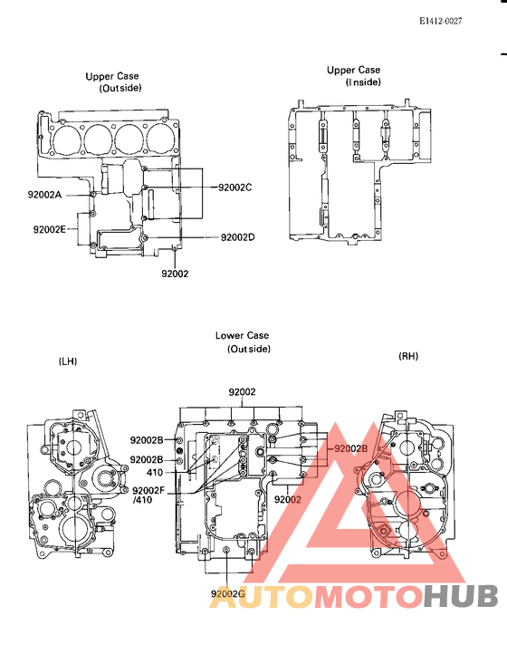 Crankcase bolt & stud pattern