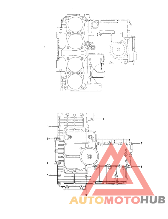 Crankcase bolt & stud pattern
