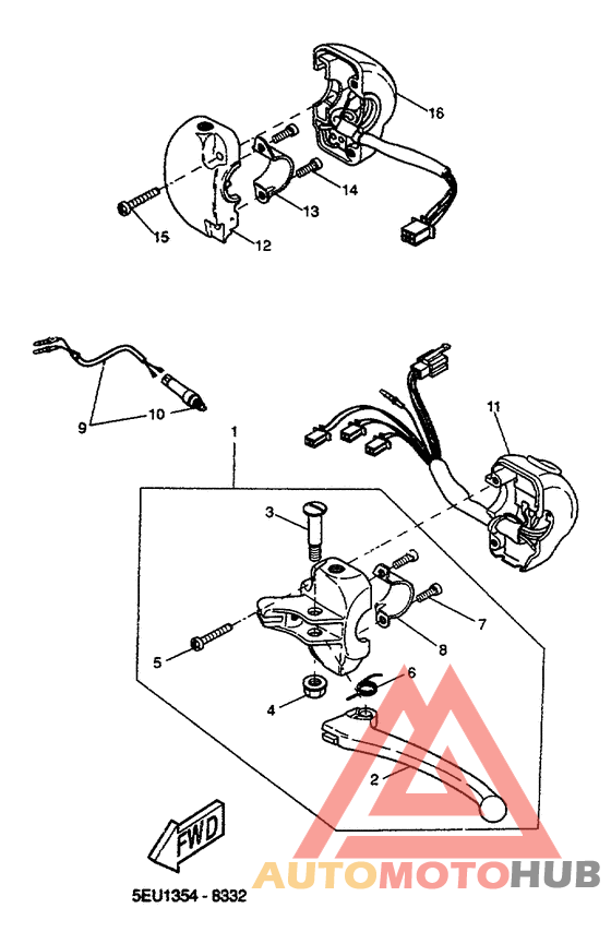Handle switch. lever