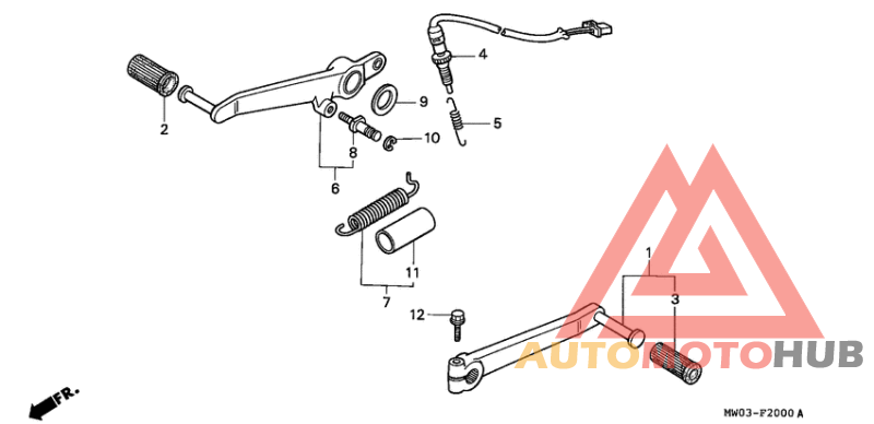 Brake pedal assy