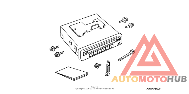 Cd changer unit (6-disc)
