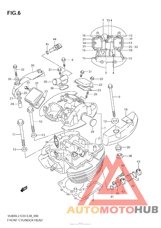 Front Cylinder Head (Vl800C  E28)