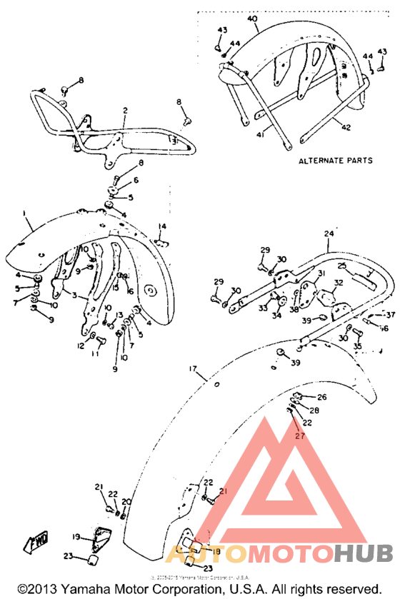 Front fender - rear fender
