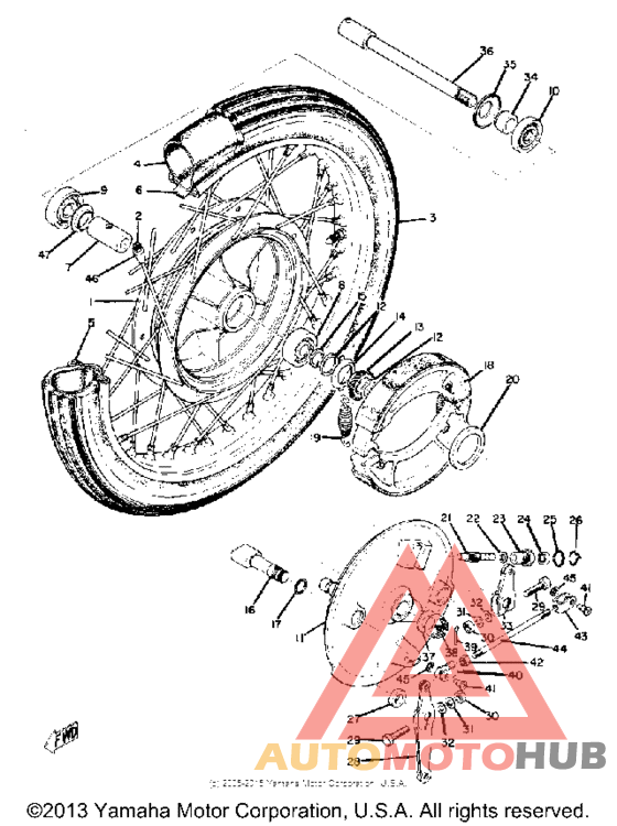 Переднее колесо