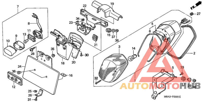 Taillight unit ass`y