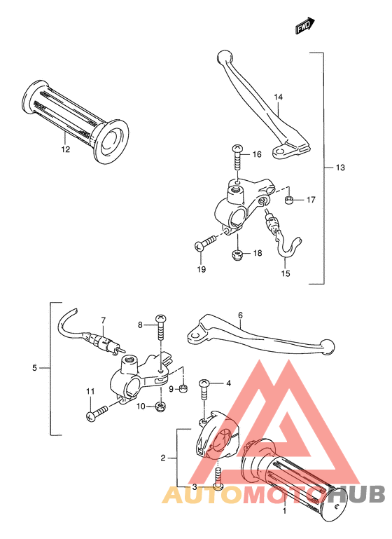 Рулевой переключатель
