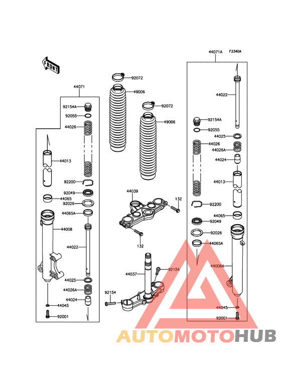 Front Fork(JKALX125CCDA09711-)