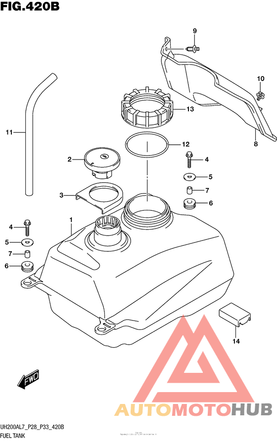 Fuel Tank (Uh200Al7 P33)