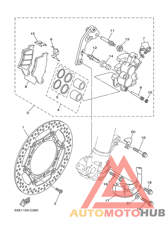 Передний суппорт