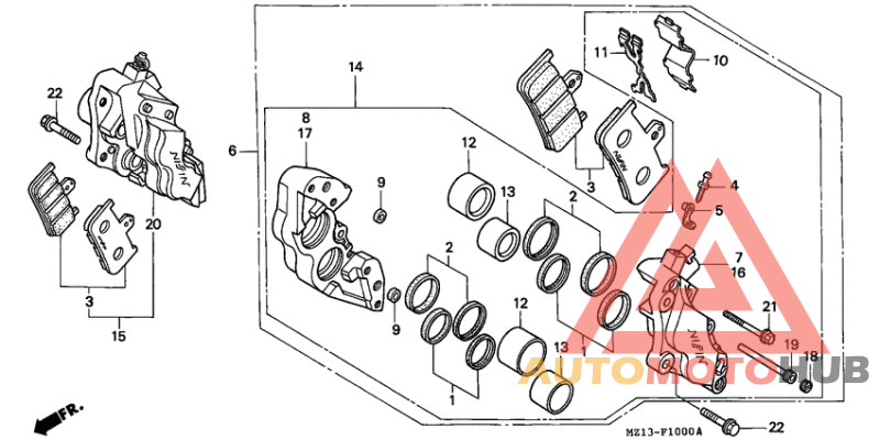 Передний суппорт
