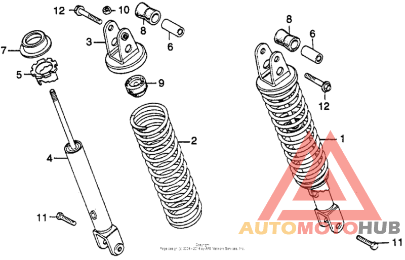 Задние амортизаторы