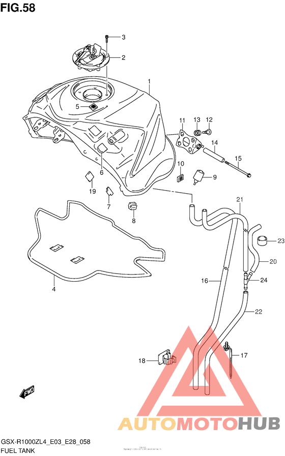 Fuel Tank (Gsx-R1000Zl4 E28)