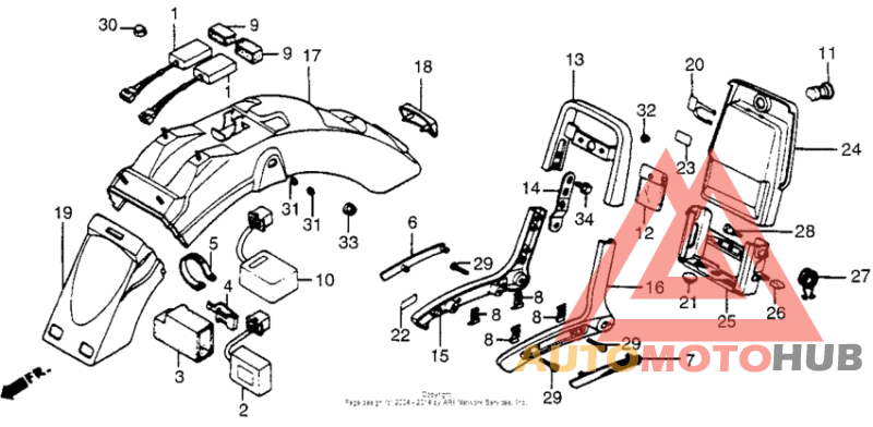 Задний бампер