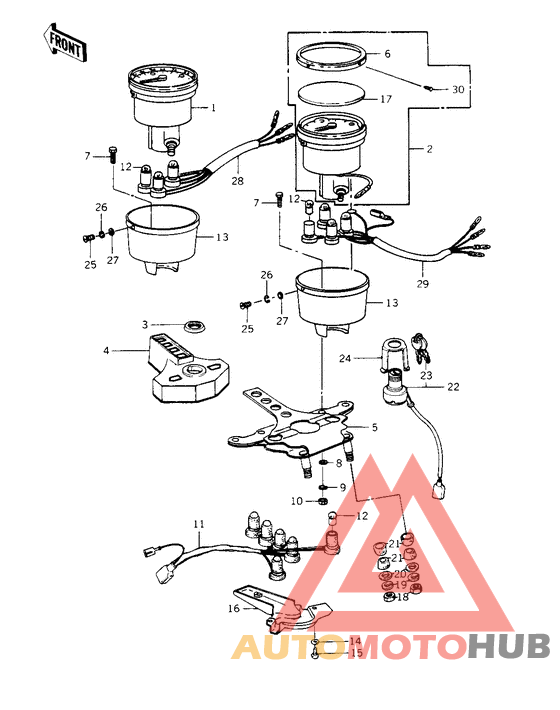 Meters/ignition switch