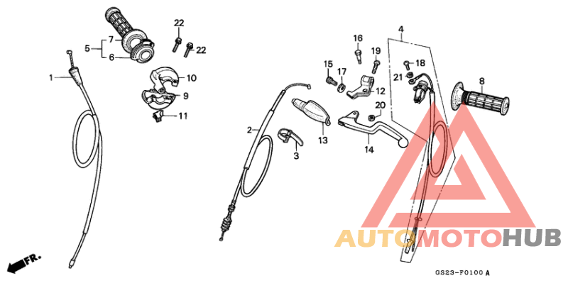 Handle lever/switch/cable