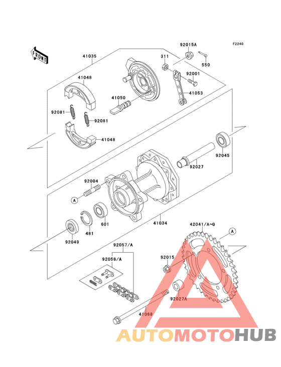 Rear hub(1/2)