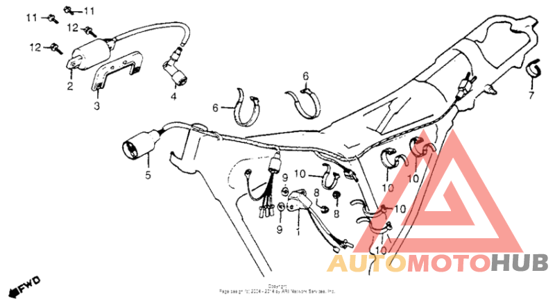 Wire harness + c.d.i unit + ignition coil