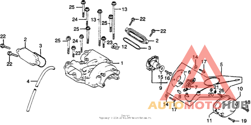 Cylinder head cover + points