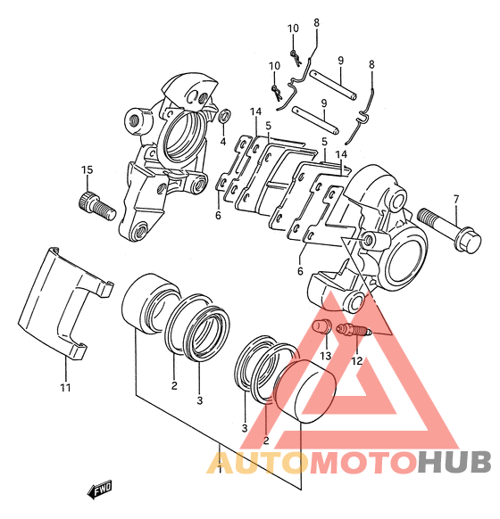 Задний суппорт