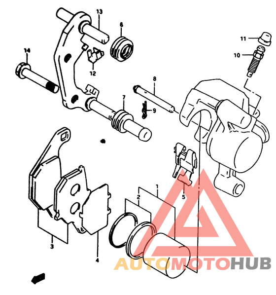 Передний суппорт