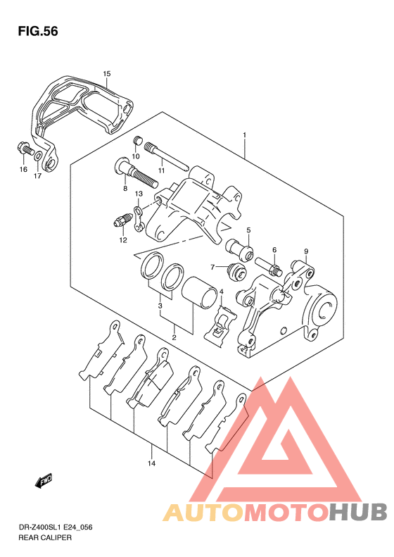 Задний суппорт