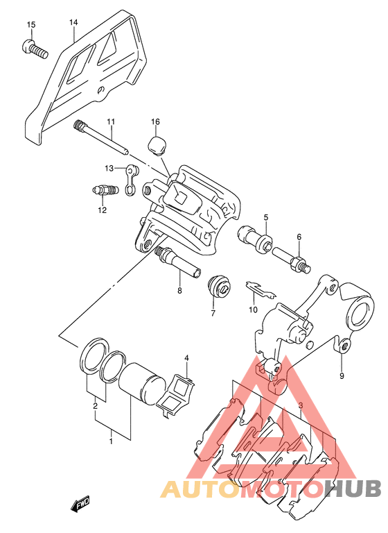Задний суппорт