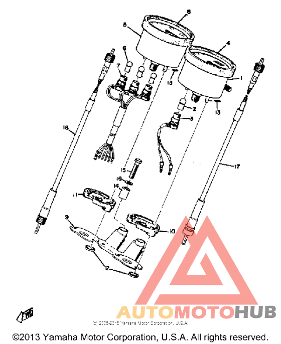 Speedometer tachometer