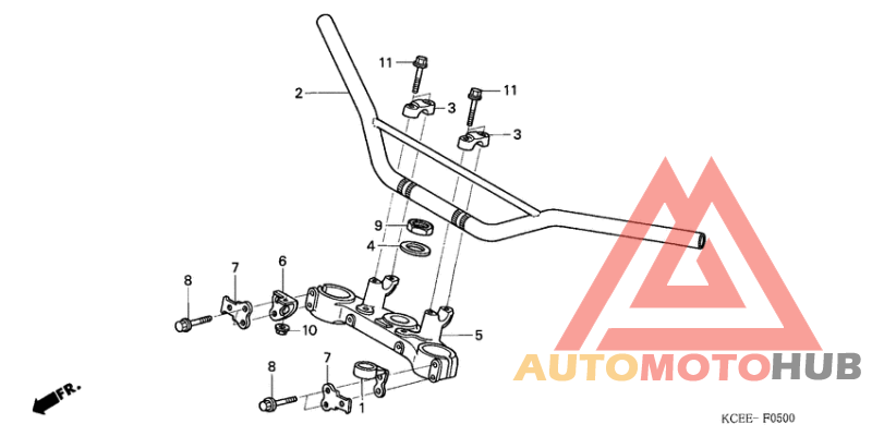 Handle pipe/top bridge