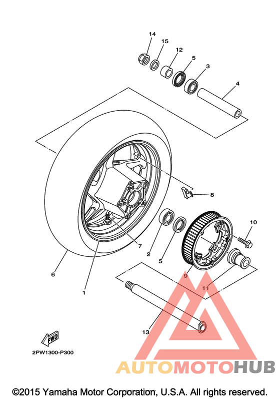 Переднее колесо