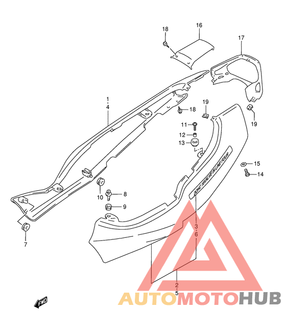 Обтекатель задний