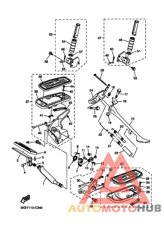 Support & repose pied