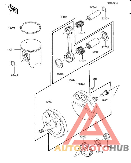 Crankshaft/piston