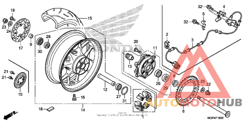 Переднее колесо