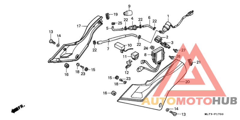 Side cover/fuel pump/ rectifier