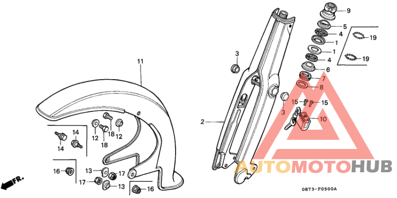 Front fork/front fender