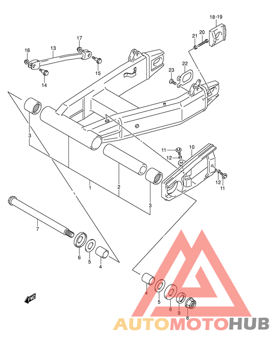 Rear swingingarm