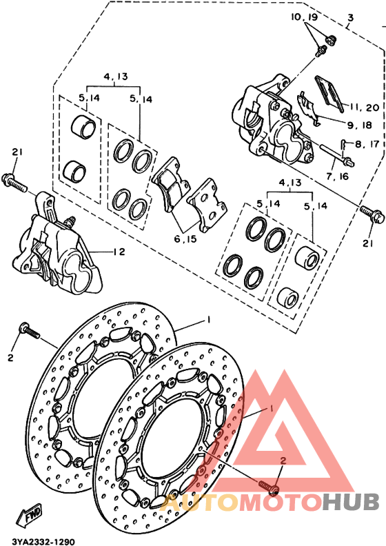 Передний суппорт